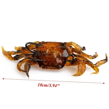 3D Simulation Soft Crab Fishing Lure With Hook, Bionic Artificial Bait for Saltwater Grouper Giant Grouper Fishing – Soft Lure – view 4