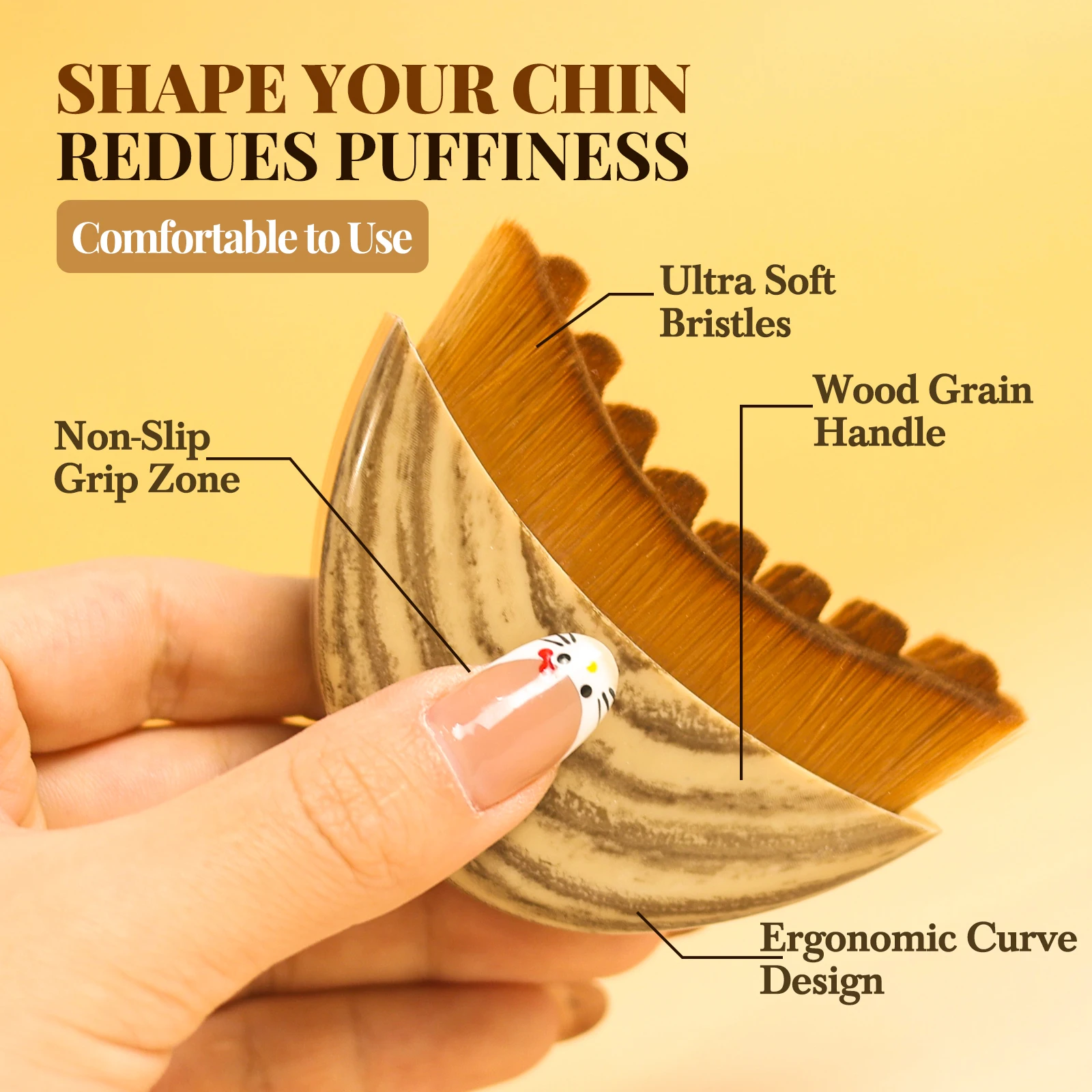 Vegan Synthetic Lymphatic Face Brush