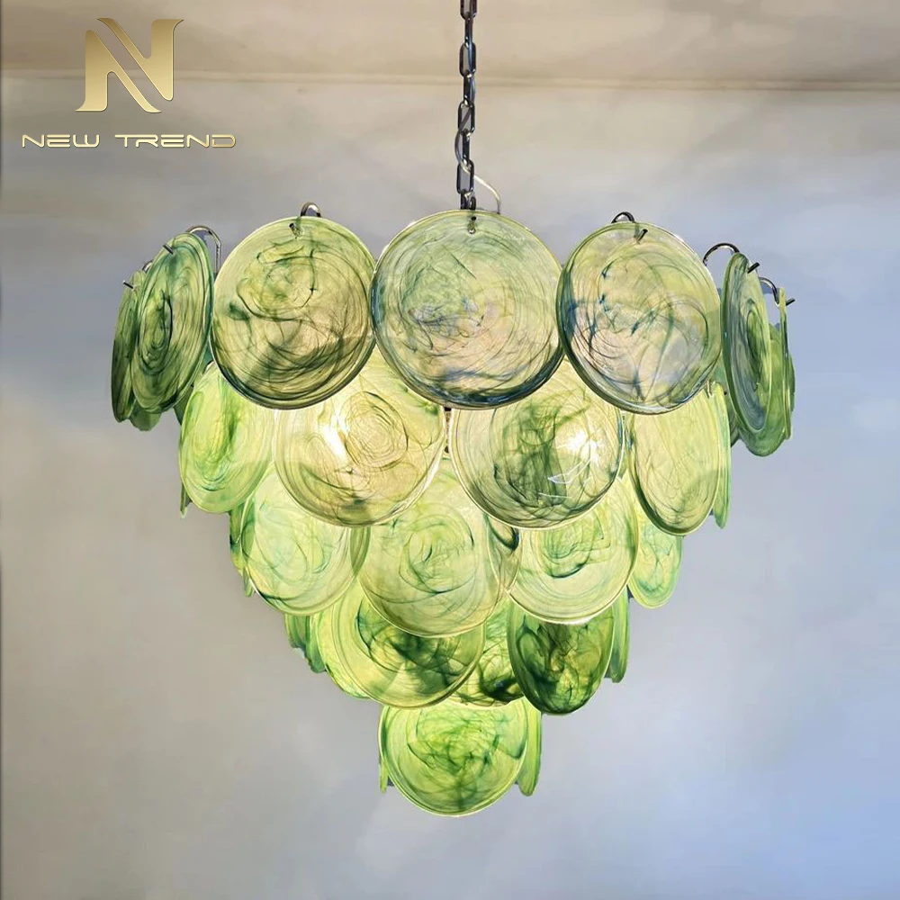 CPL-270 Modern Style Indoor Decoration Chandelier Villa Apartment Living Dining Room Glass LED Pendant Light
