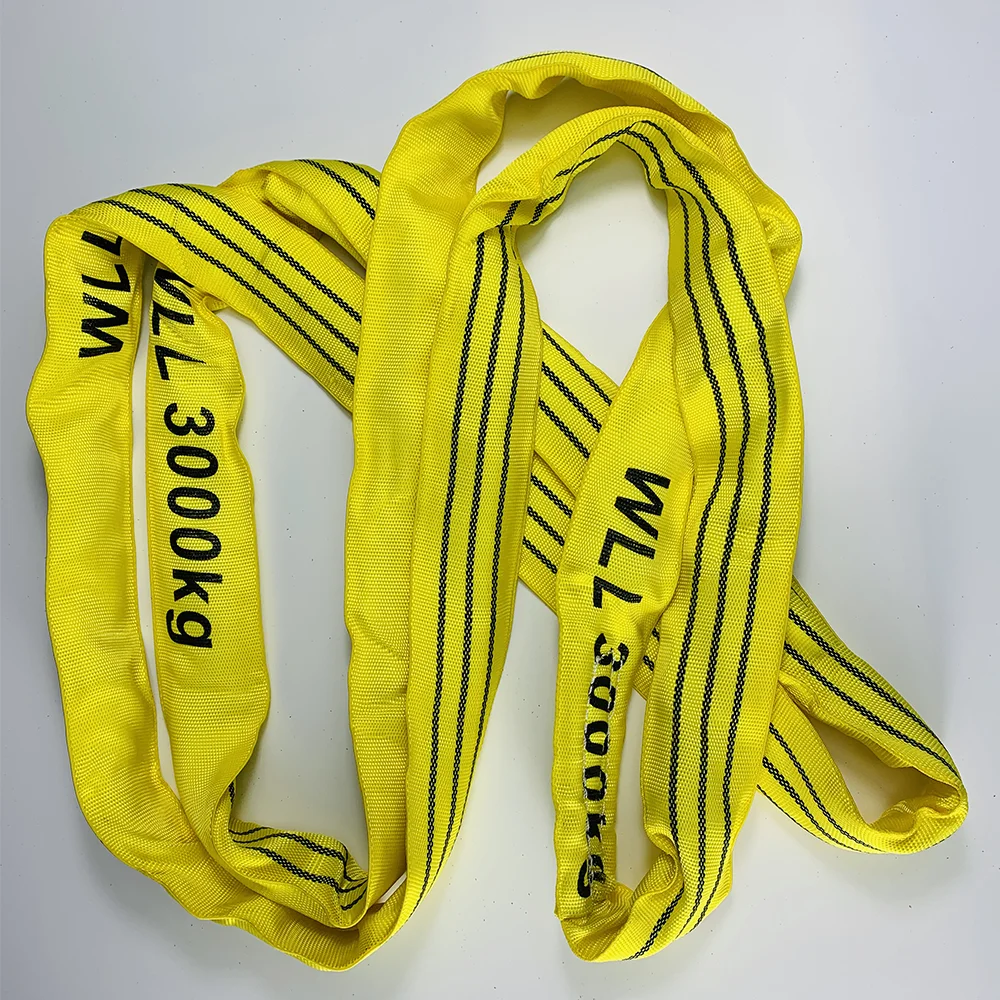 6 Meter Platform Nylon bing Sling 3 Ton Aramid Fiber Circular Polyester Fiber Lifting Belt