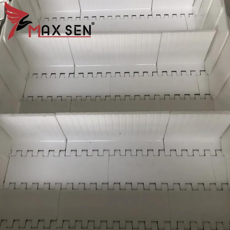 Straight Running Plastic Wheel Modular Conveyor Belt with Cleat and Flight in Conveyors