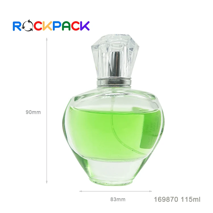 110ml Transparent Oval Shape Cosmetic Empty Perfume Bottles