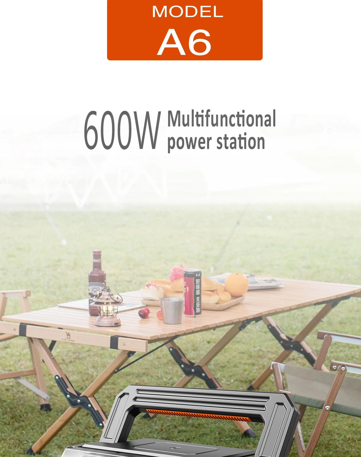 product portable 600w 2025 power station with solar panel lithium battery 220v solar generator flashlight  camping accessories for us uk-2