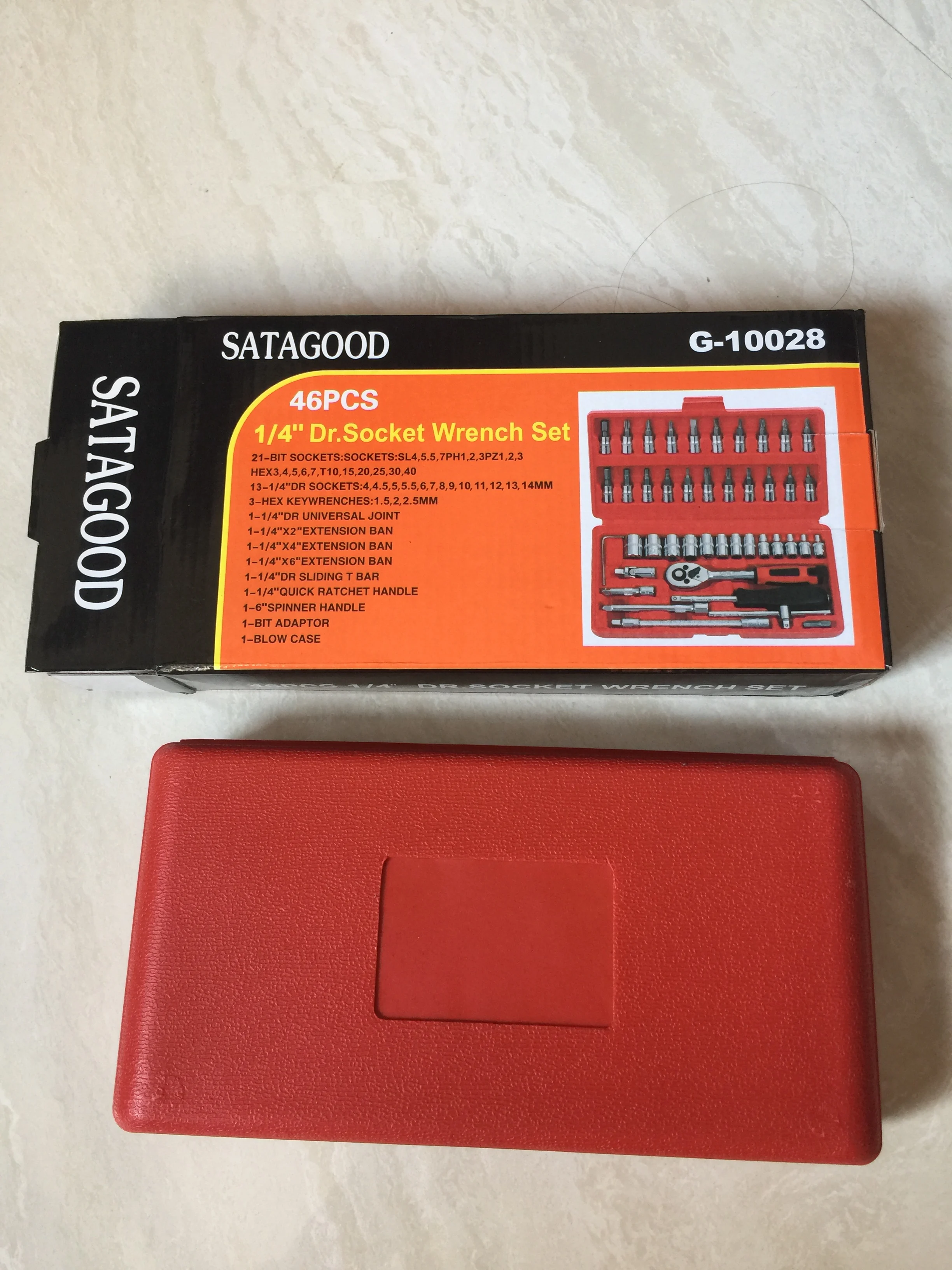 Set Of 46pcs Manual Machine Car Repair Combination Tool Sets Hand