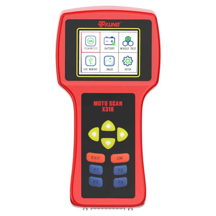 OEM X318 Hand Hold Fault Code Reader Obd Motorcycle Diagnostic Scanners Engine Scanner With Battery Test