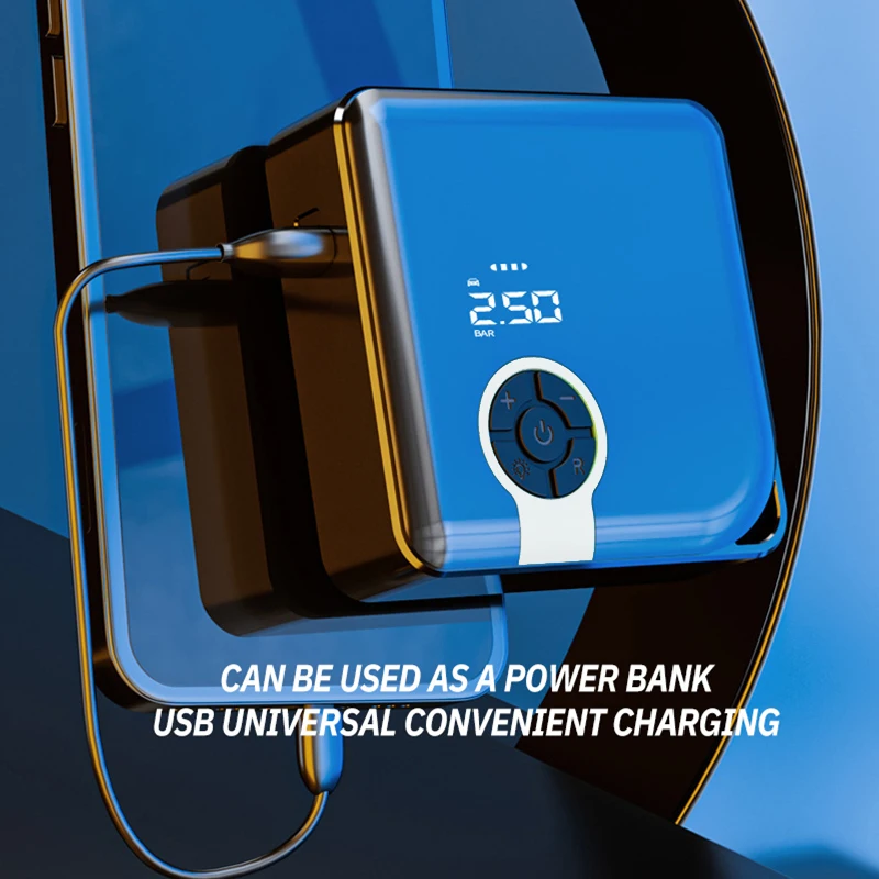 PCMOS Universal Air Pump Portable Small Wireless Digital Display Tyre Outdoor Inflatable Pump Tire Inflator Car Air Pump - view 6