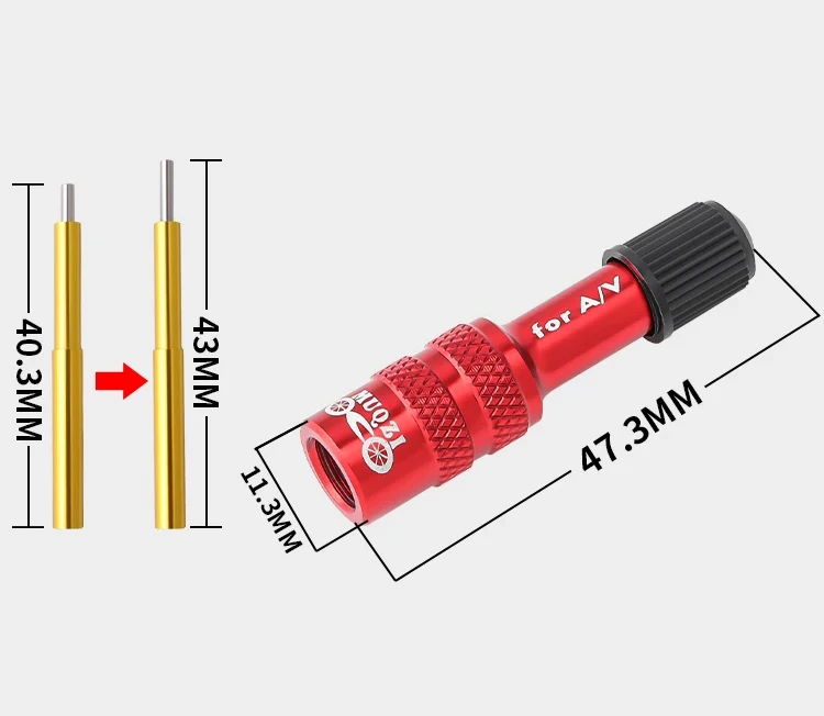 Muqzi Mountain Bike Front Fork Av Schrader Air Valve Bicycle Suspension