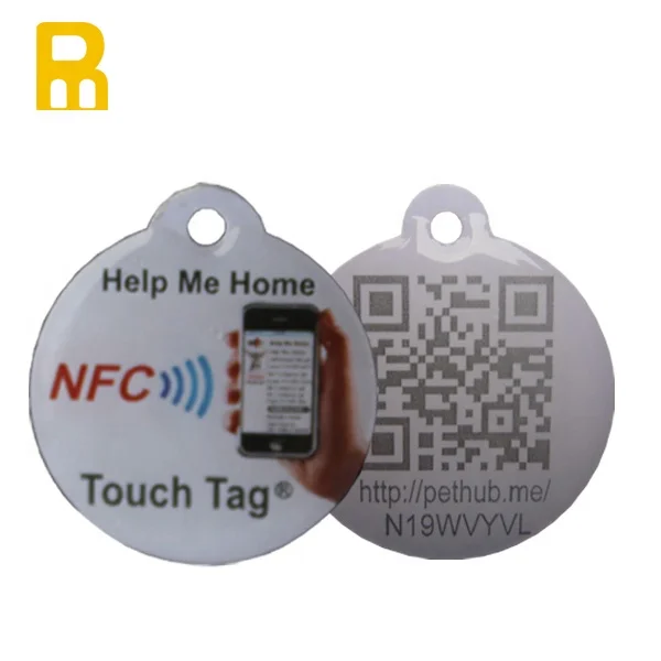 Изготовленный на заказ логотип бирка для животных Rfid NFC находит Pet Dog Tag воротник анти-потерянный эпоксидные бирки