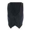 black pinstripe