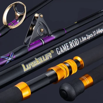 Wholesale SIC Roller Guide Deep Sea Fishing Boat Rod Straight Butt High Carbon Tuna Shark Trolling Fishing Rod – Trolling Lure – view 3