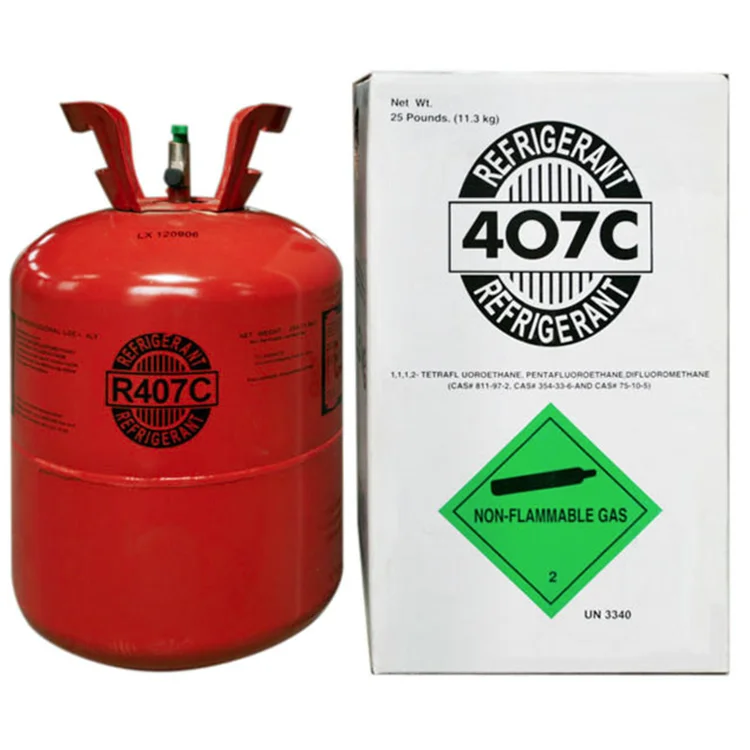 11.3kg/25lb Ozone Friendly Fast Freezing Gas Hfc-407c Refrigerant Gas R ...