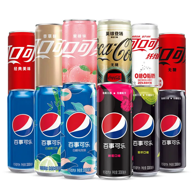 Wholesale Soft Drink Cans 330ml Various Fruity Carbonated Drinks Pepsis