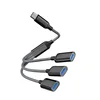 Type-C to USB*3 (Black)