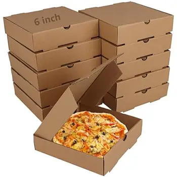 Manufacturers Custom Logo Food Packaging Takeaway Pizza Box Tiny Pizza Box