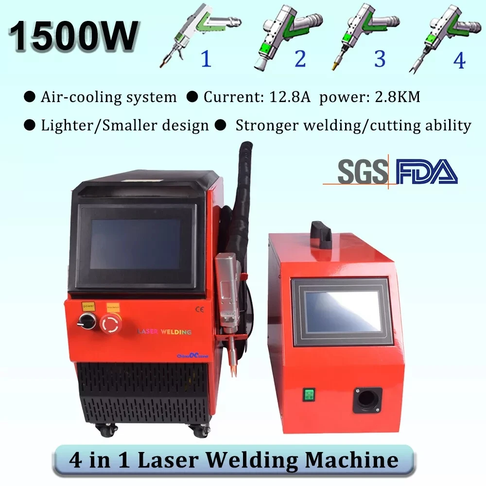 4 in 1 Multifunction Fiber Laser Welding for Pipe / air Cooling Laser Cleaning Machine/ Laser Welder Laser Welding Machine 3in1