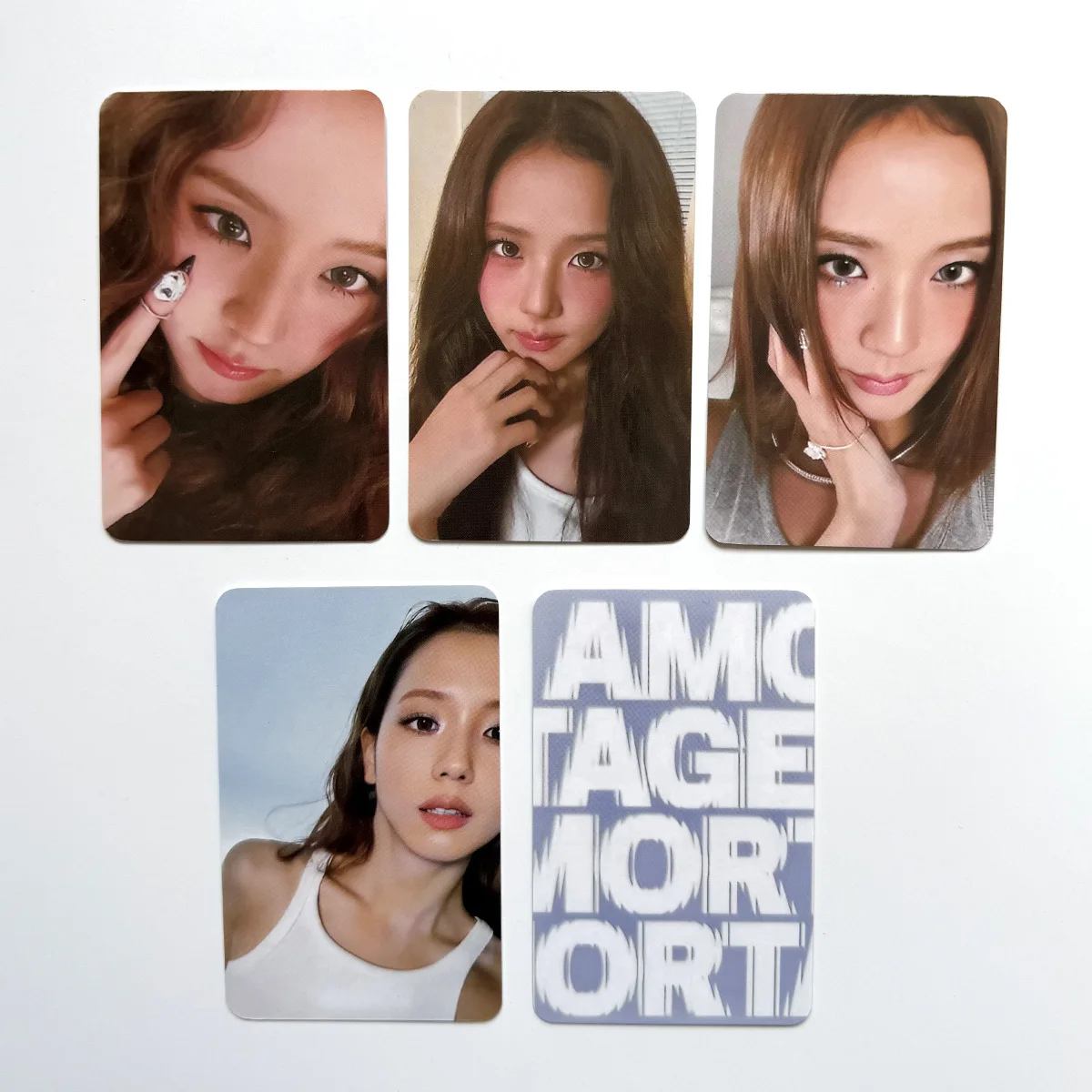Kpop Kim JISOO Solo Holographic Card Album Double-sided HD
