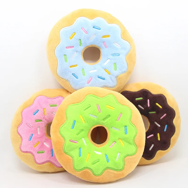 plastic donut dog toy