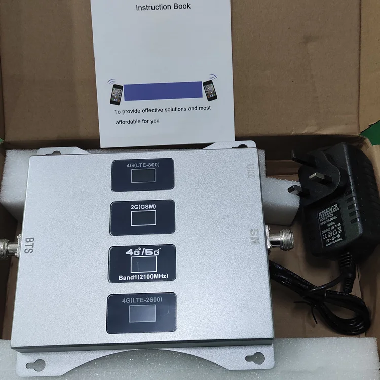 Quad Band Cell Phone Signal Booster - 4G & 5G Strength