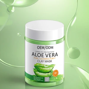 Private Label 100g Aloe Vera Face & Body Clay Mask Deep Cleansing & Gentle Exfoliation Mud Film