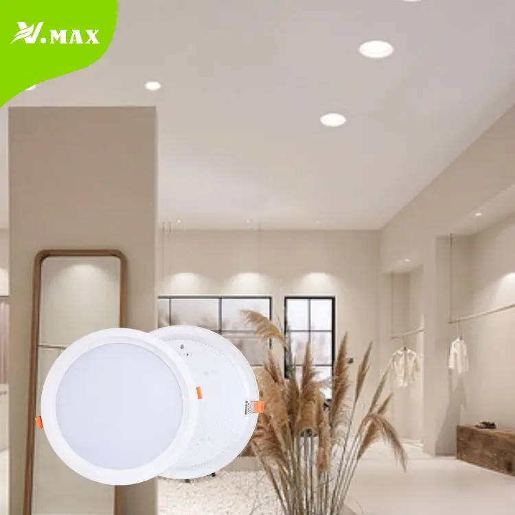 Умный светодиодный потолочный светильник VMAX, круглая Встраиваемая лампа направленного света, алюминиевый комнатный cob светильник, 30 Вт