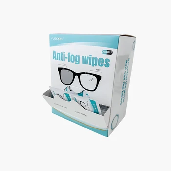 High Quality Factory Price Anti-static and Quick Drying Glasses Anti Fog Cleaning Wipes White Rectangle Wet Strength Paper