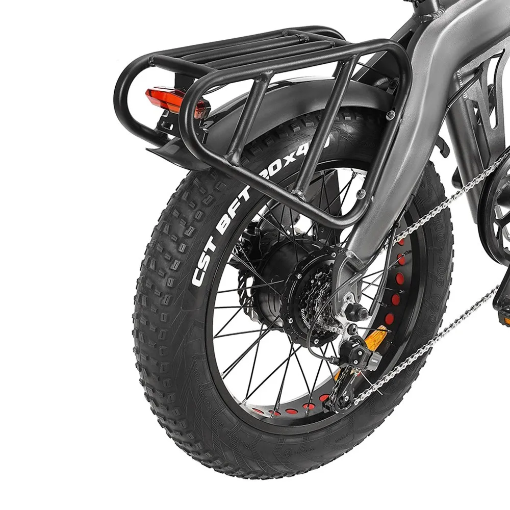 DrveTion BT20 faltbares Elektrofahrrad 20*4,0 Zoll dicke Reifen 10 Ah Akku 40-60 km Reichweite 750 W Motor 45 km/h Max. Geschwin