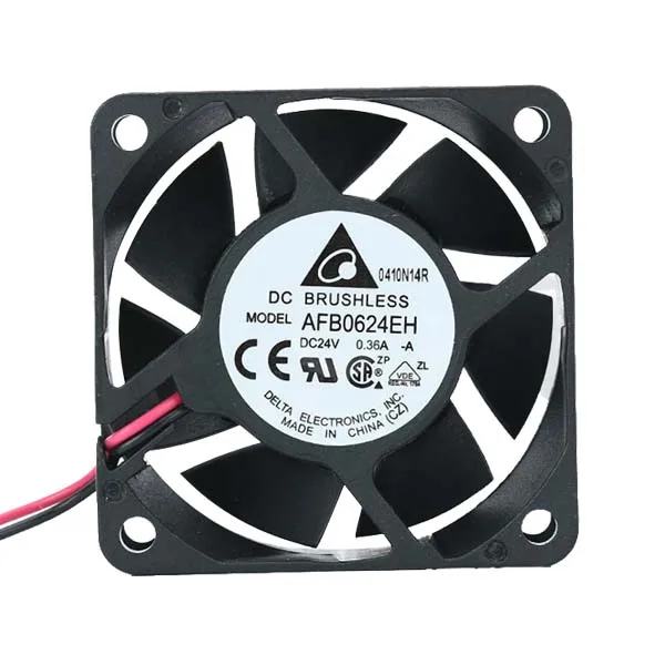 德尔塔afb0624eh-a 6025 Dc 24v 0.36a双球60x60x25mm毫米冷却风扇- Buy