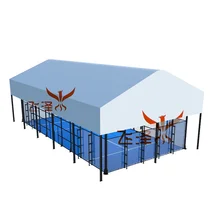 OEM Customizable Anti-corrosion Padel Court Canopies Sports Field Roof