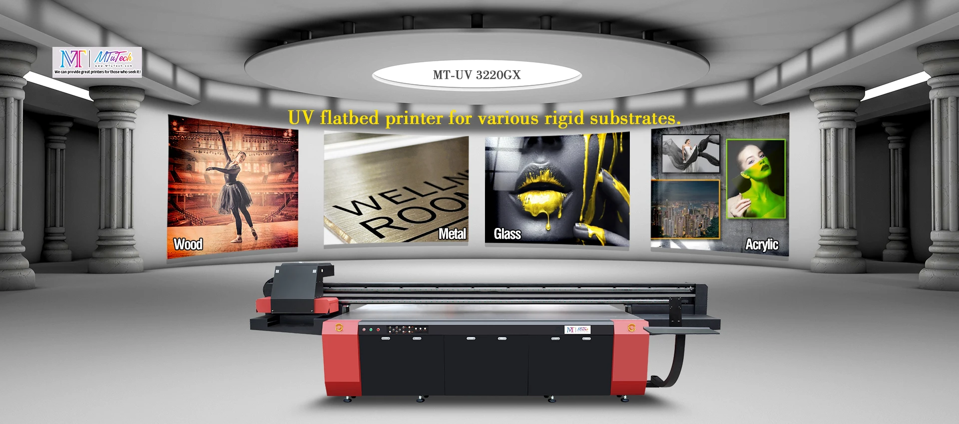 Large Format UV Flatbed Printer 3220 for Various Rigid Substates Printing (Ricoh Gen5/Gen6 Heads, 3200mm*2000mm)