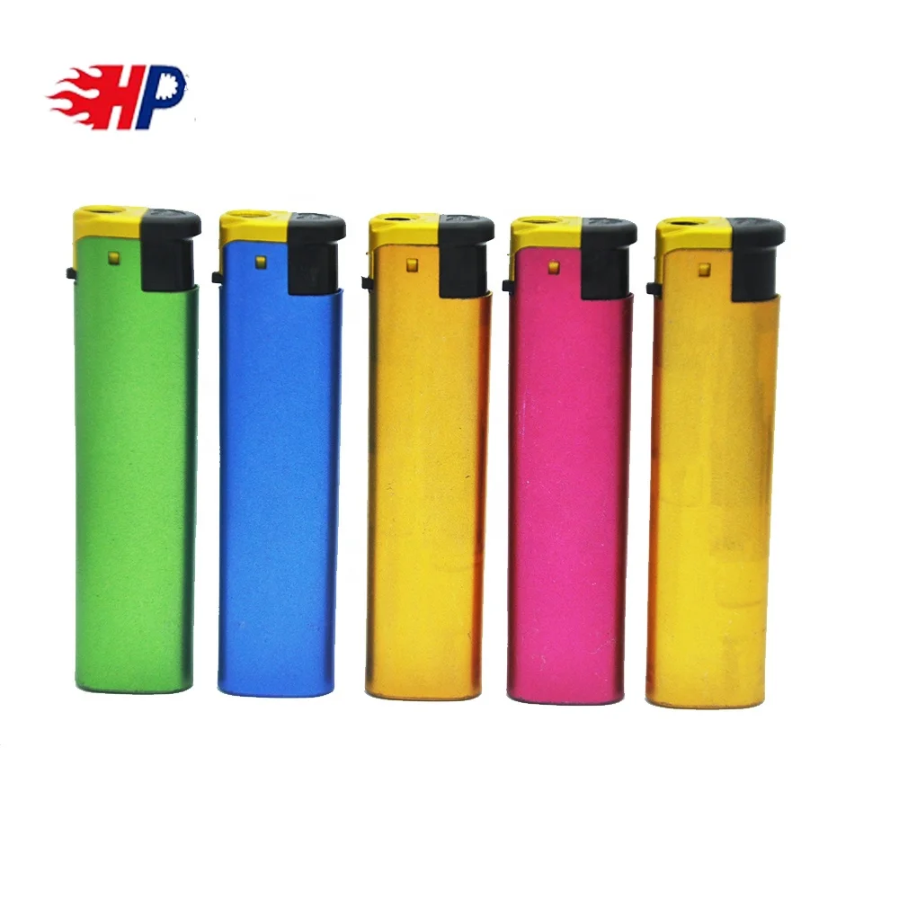 2023 HP High Quality Custom Plastic Windproof Cigarette Lighter Shrink up with Pictures