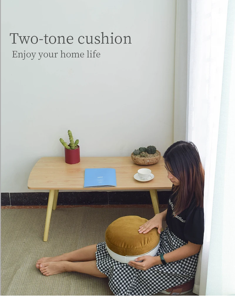 Customized Round Zafu Meditation Seat Cushion Dropshipping Wholesale Yoga Bolster Buckwheat