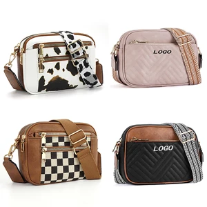 Custom  Designer Luxury Messenger Purses Square Bag for Women Designer Bags Women Crossbody Bag with Adjustable Shoulder Strap