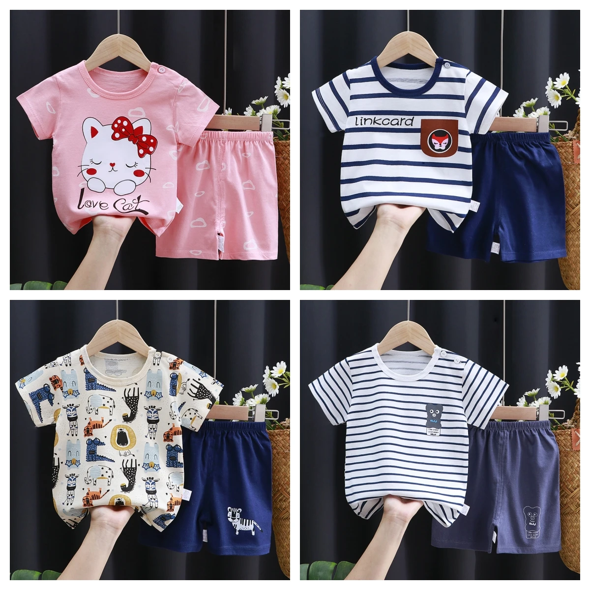 Wholesale Summer Baby Clothes Custom Prints Logo Toddlers Kids T-shirt ...
