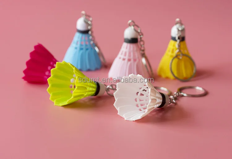 Mini Simulation Badminton Keychain Pendant Sports Pendant Small Gifts