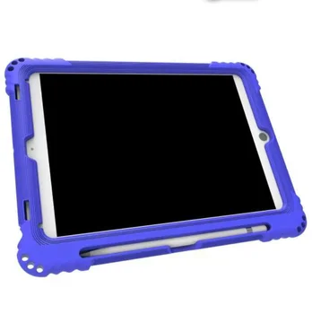 Rugged PC overmolding silicone tablet cases For iPad cases 10.2 9th Tablet Case Safe Kids Children