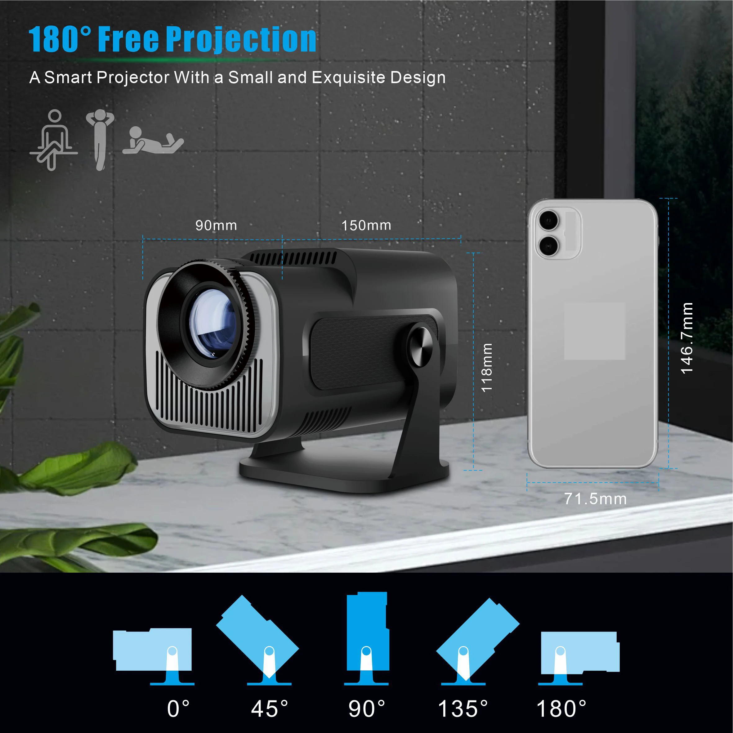 HY320ミニプロジェクター (HY320 Mini projector) Amazon.com: HY320 4K Android 11 Mini Projector Native 1080P