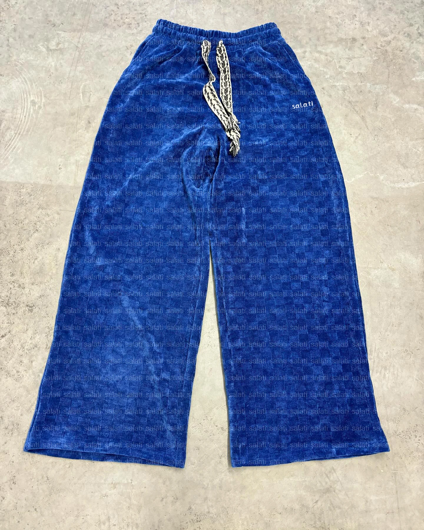 Custom Streetwear Baggy Sweatpants Blank Heavy Cotton Polyester Oversized Wide Leg Track Corduroy Jogger Flared Sweat Pants Men gallery 7