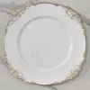 porcelain white gold rim