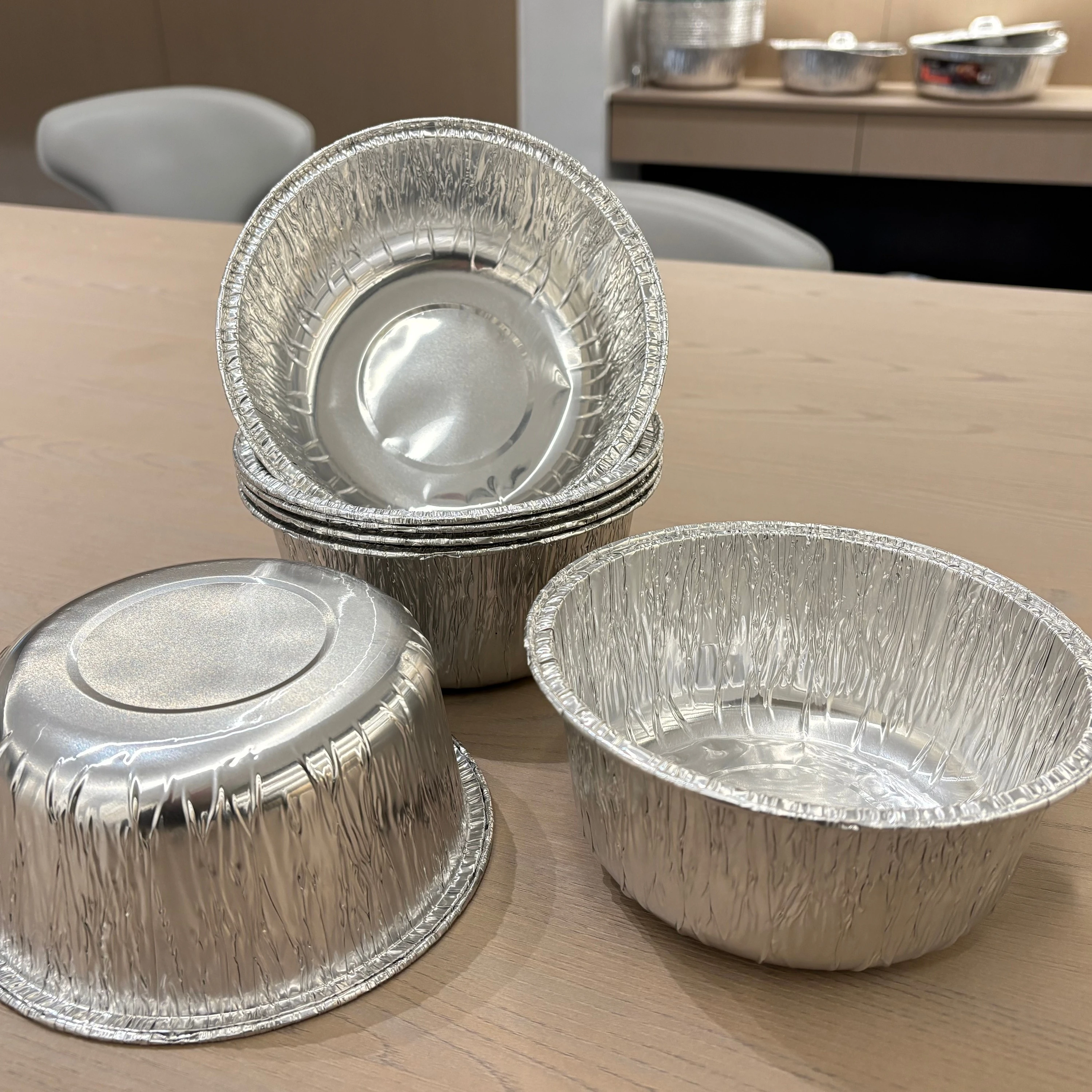 Food Grade Round Aluminum Foil Baking Tray Disposable Aluminum