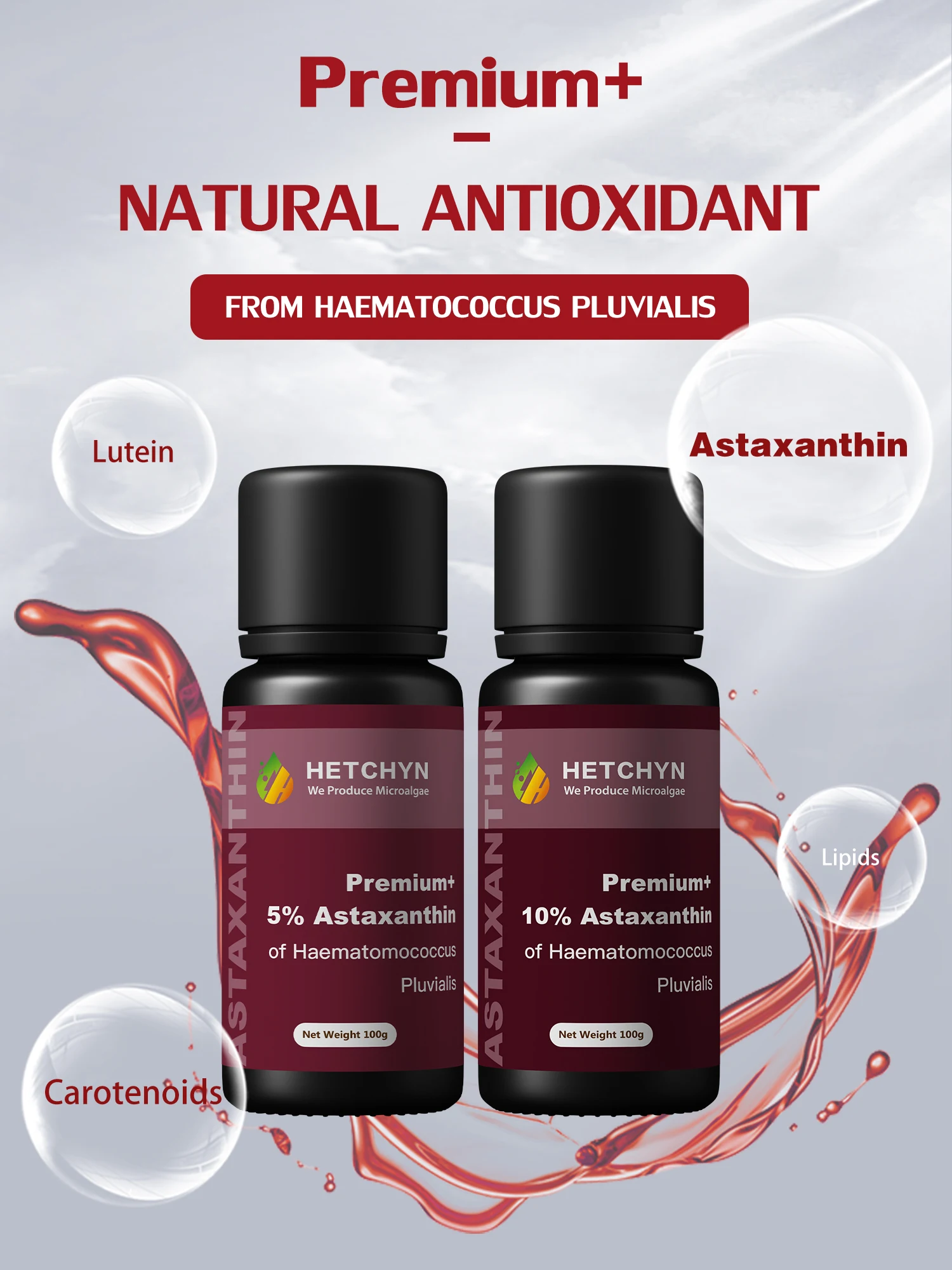 OEM ODM Sciencarin 5% Astaxanthin Oil Certified Natural Bulk Microalgae Haematococcus Pluvialis Extract for Food Cosmetics Drum