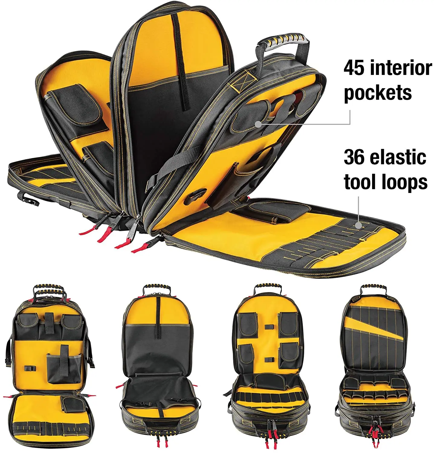 Multi-Purpose Functional Durable Electricians Tool Organizer Bag Tools Kit Carrier Plumbing Backpack Tool Bag