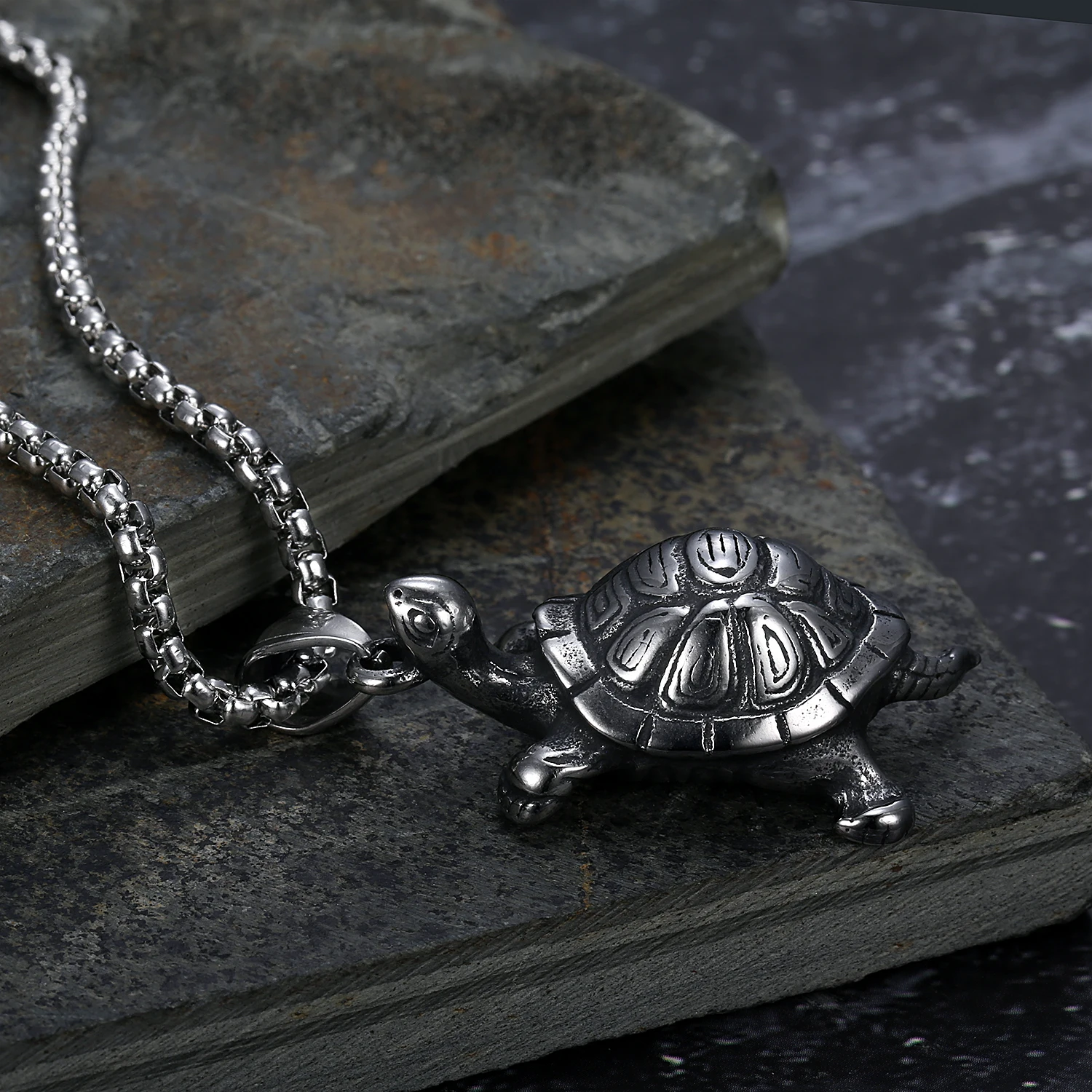 Pendente Tartaruga Perle Collana Perle Con Ciondolo Tartaruga Love Wish - Set Completo Con Catena 17 Pollici, Lega Metallica, Regalo San Valentino Mox Pearl - Foto 5