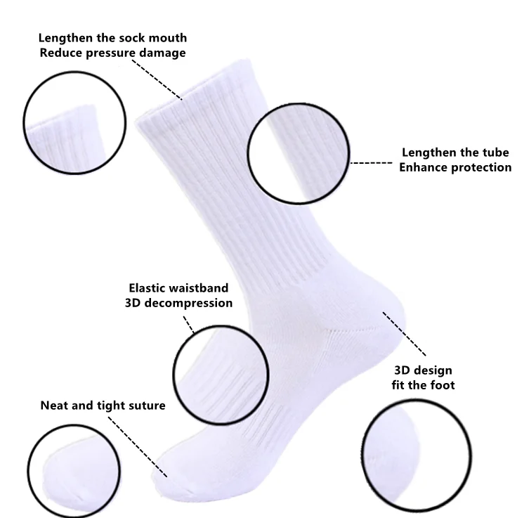 2023 Quality Soft Sport Custom Socks 100% Cotton Knitted Cycling Socks ...