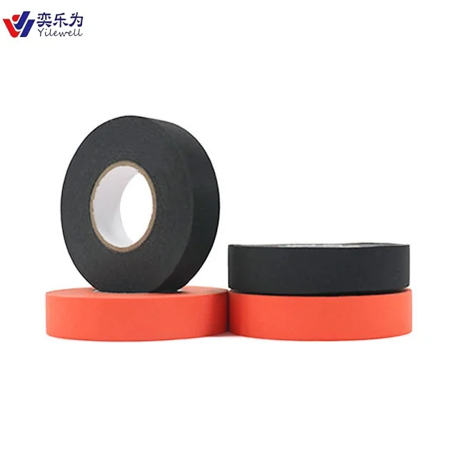 PET Fabric Cloth Wire Harness Tape Masking Single Sided Pressure Sensitive Heat Resistant Automotive Use Acrylic Adhesive