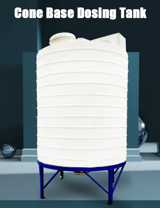 Hot Selling 100L LLDPE Cone Shaped Dosing Tank for Mixing Machine in Water Treatment