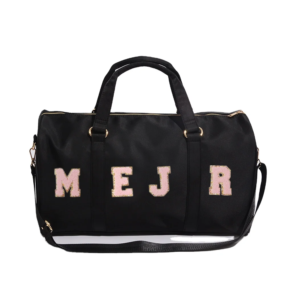 11 Color Custom Waterproof Large Size Men Women Overnight Weekender Travel  Bag Sport Duffle Gym Bag Nylon Garment Duffle Bag