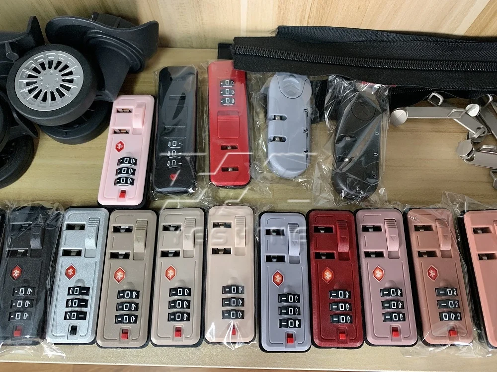 Resettable 3-Digit Dial Combination Plastic Security Lock for Travel Luggage Bag Parts & Accessories