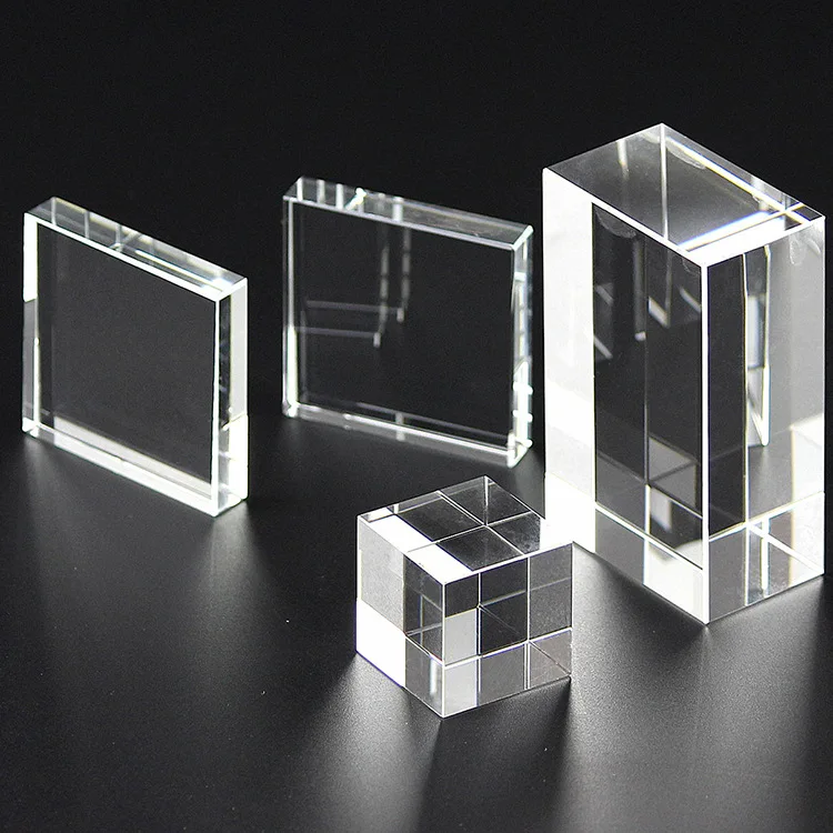 Top quality K9 crystal cube 3d laser blank crystal cube