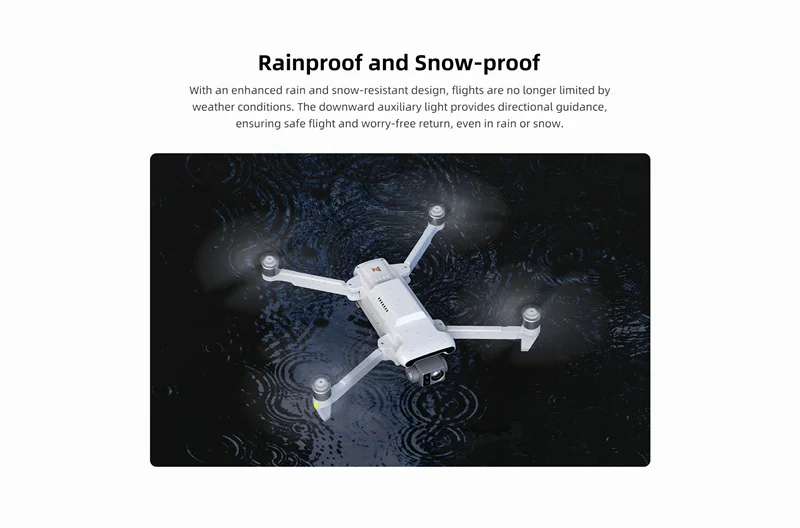 New Model Fly FIMI X8T Drone 4K Camera Professional Quadcopter RC Rainproof Helicopter FPV 3-axis Gimbal
