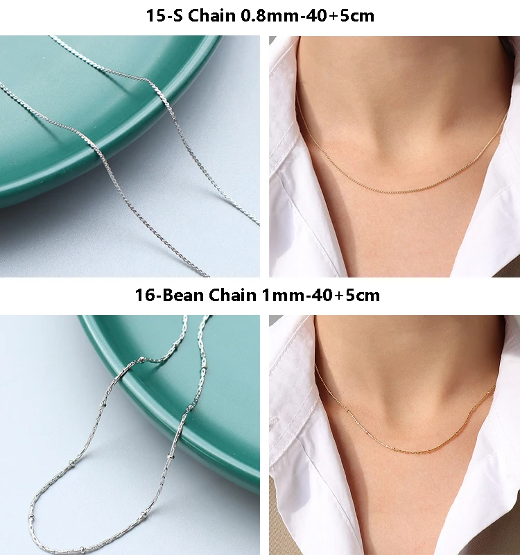 Joyeria Acero Inoxidable Stainless Steel Jewelry Cuban Link Snake Rope